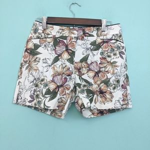 White House Black Market Floral Shorts size 2